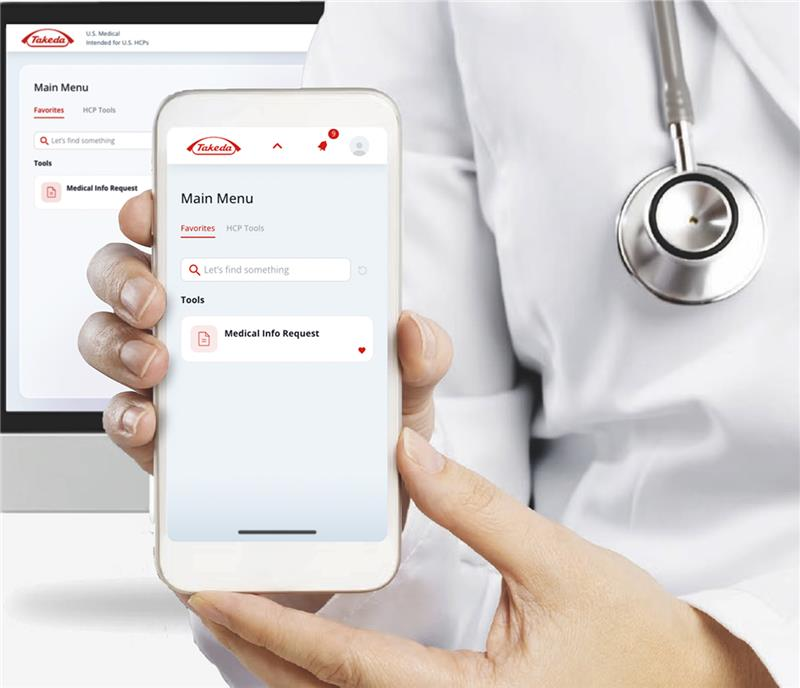 Clinical trials information on tablet platform